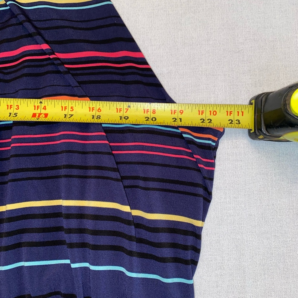 Maurice’s Women’s Multi Color Stripes Navy Sleeveless Maxi Dress 3X - Picture 7 of 11